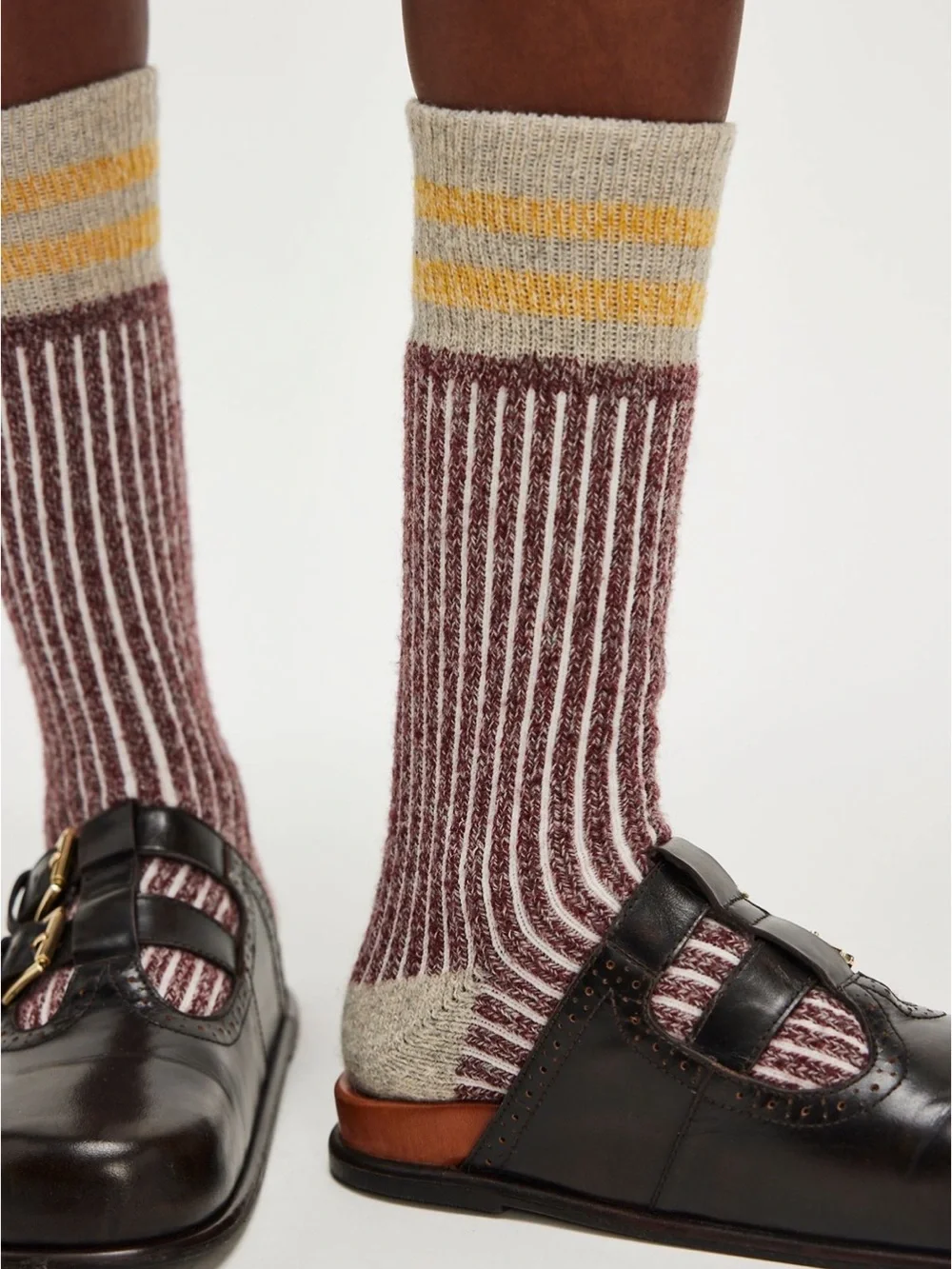 Free People We The Free Cabin Ribbon Socks | Oat | NWT